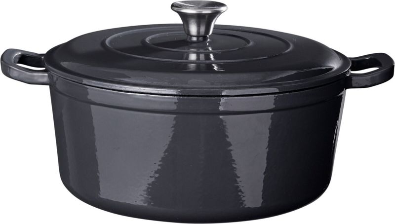 Støpejernsgryte med lokk - 28 cm