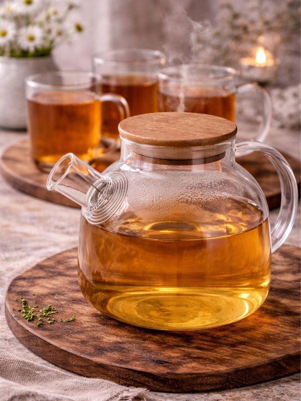 Te-sett - Kanne + 6 glass