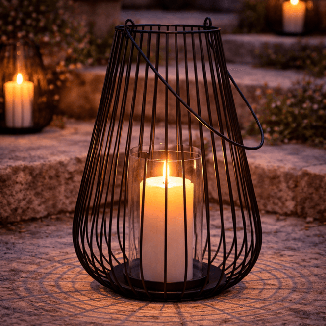 Hovedbilde Lykt – Matt Sort - 47cm