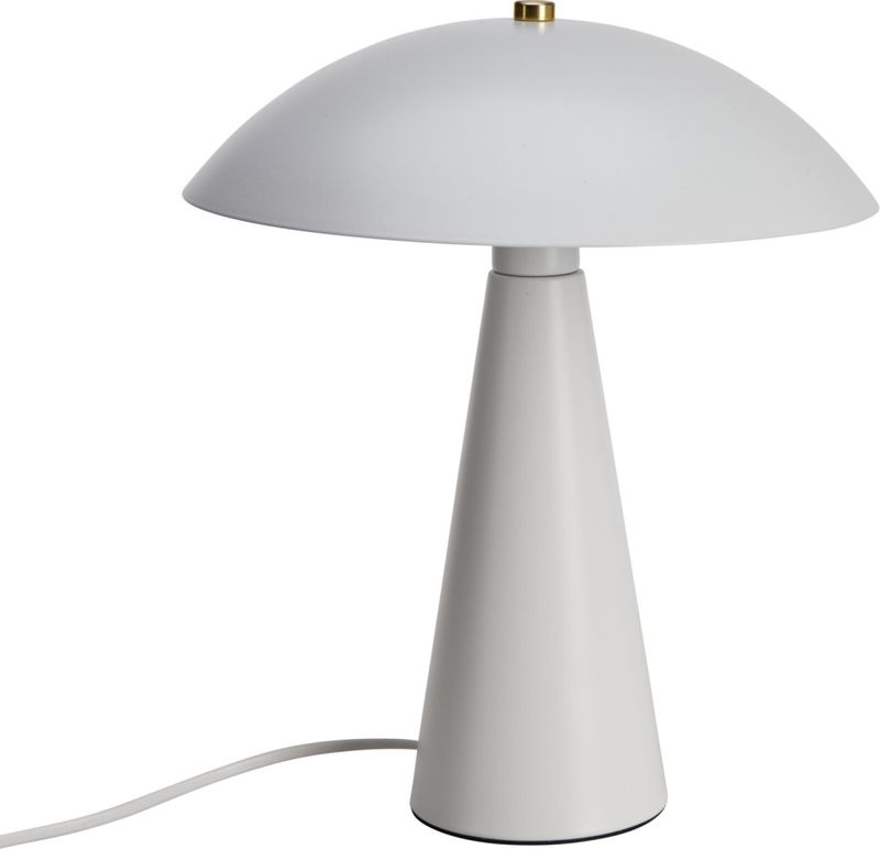 Bordlampe i off-white metall