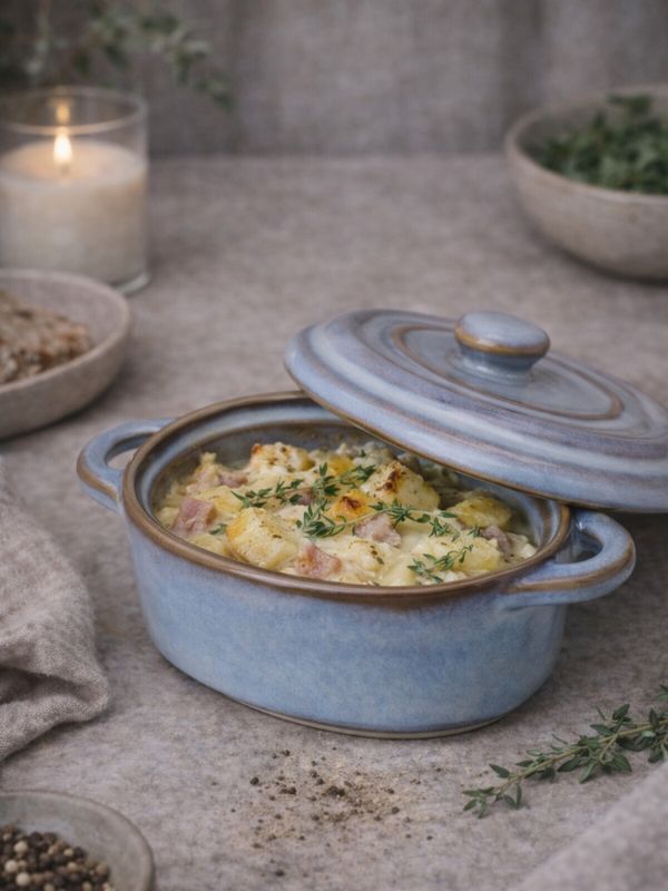 Ildfast form med lokk - Liten, Oval