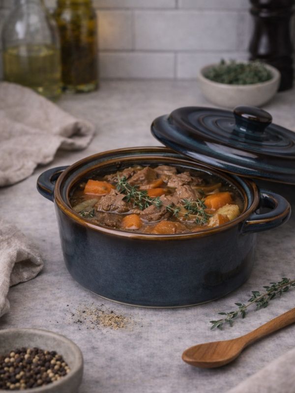 Ildfast minigryte med lokk - rund